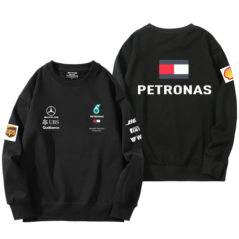 Sweatshirt Mercedes-AMG Petronas Motorsport Qualcomm Homme Coton Respirant